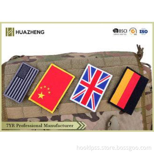 Different Shaped Colorful PVC Velcro Badge Durable For Lugg